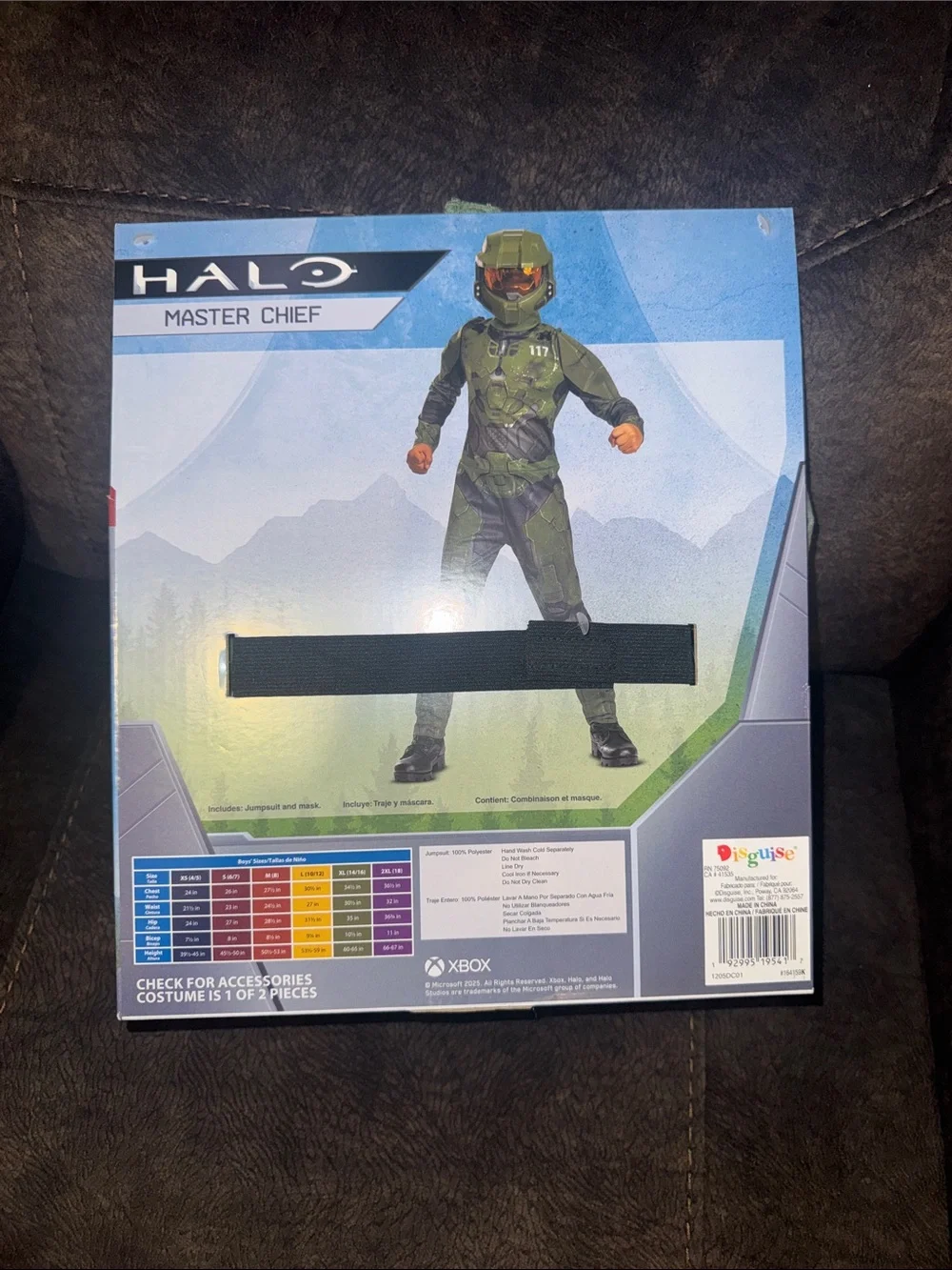 Disguise Master Chief Costume - Green new sz Medium (8)